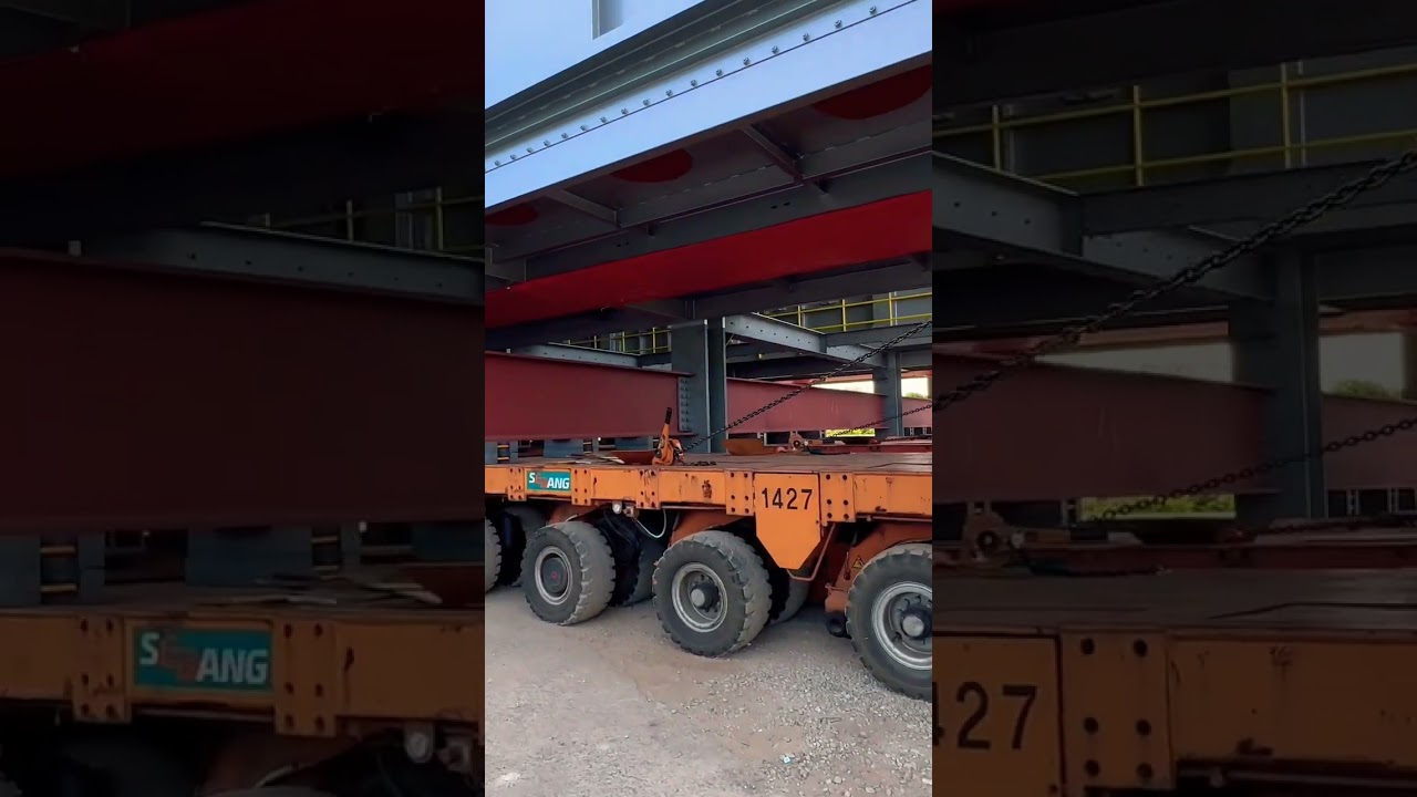 Heavy equipment transporter.            #sandblasting #sandblaster #southkorea#srilankaninkorea