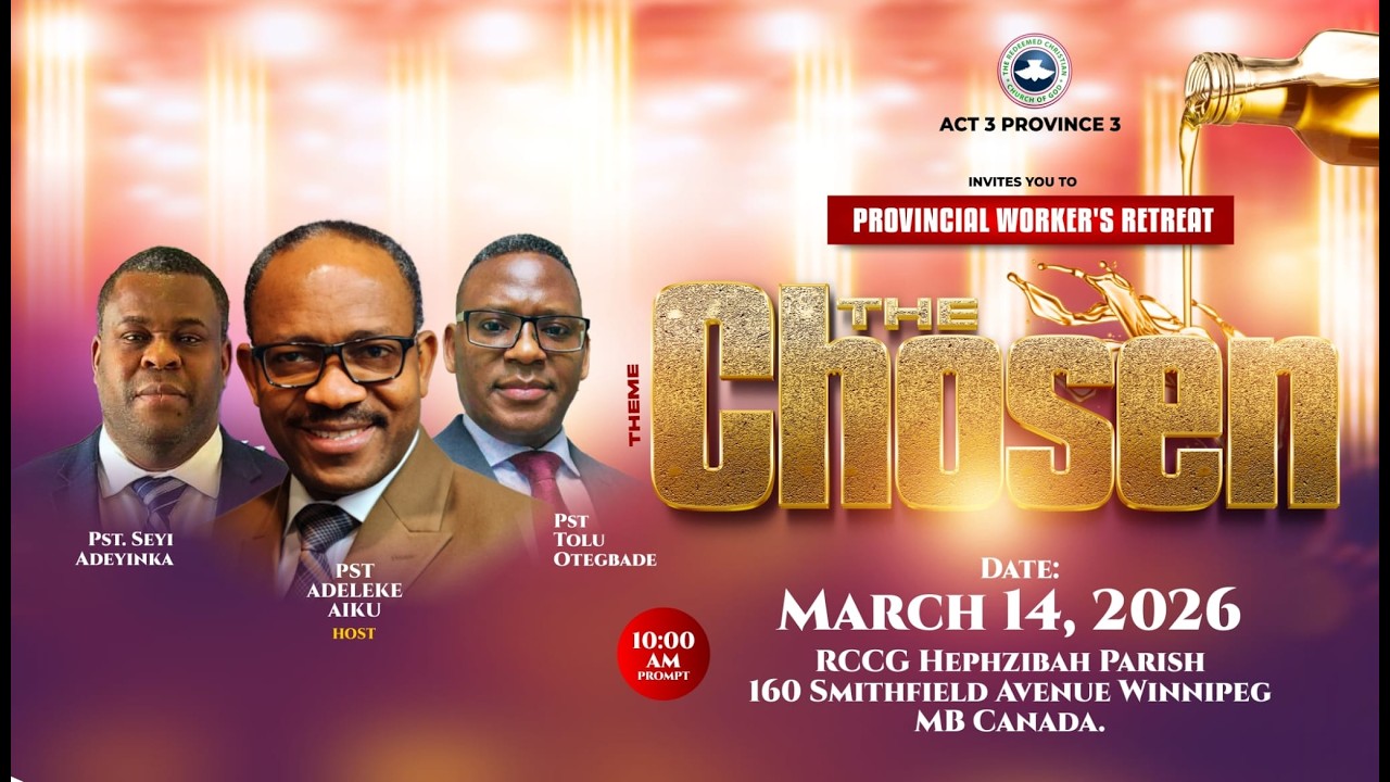 ACT 3 PROVINCE 3 PROVINCIAL WORKERS RETREAT || THE CHOSEN || MARCH 14TH, 2026