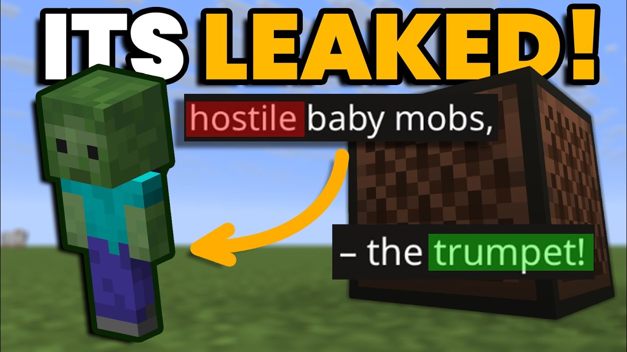 Minecraft JUST LEAKED The UPCOMING FEATURES! NEW BABY ZOMBIES! NEW SOUNDS! Minecraft 26.1 NEWS!