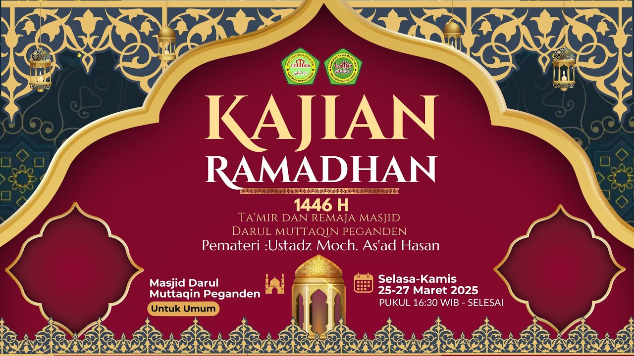 (LIVE) PENGAJIAN RAMADHAN 1446 H | HARI KE 27 | TA'MIR & REMAS DARUL MUTTAQIN