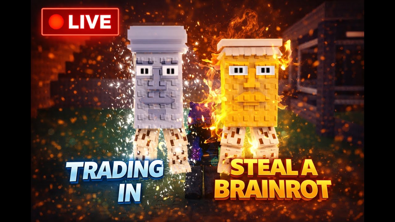 🔴trading in steal a brainrot!!🔴 (Portrait)