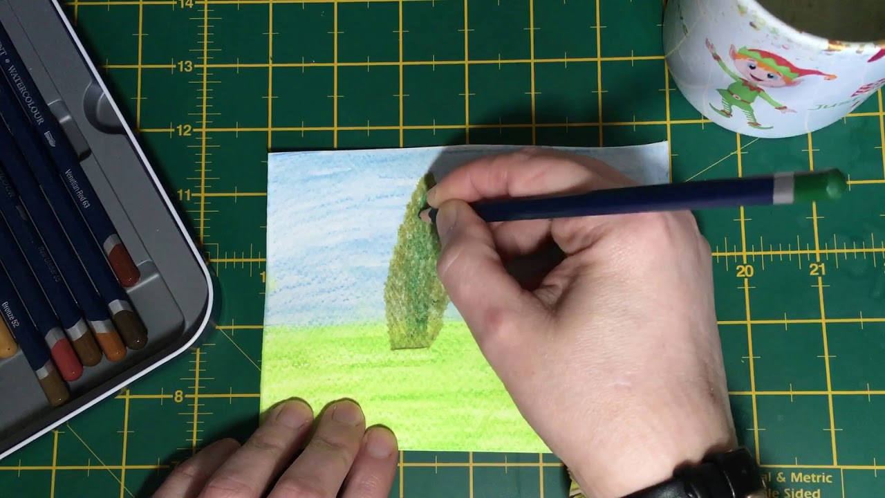 🌿Painting a poplar tree 🌿