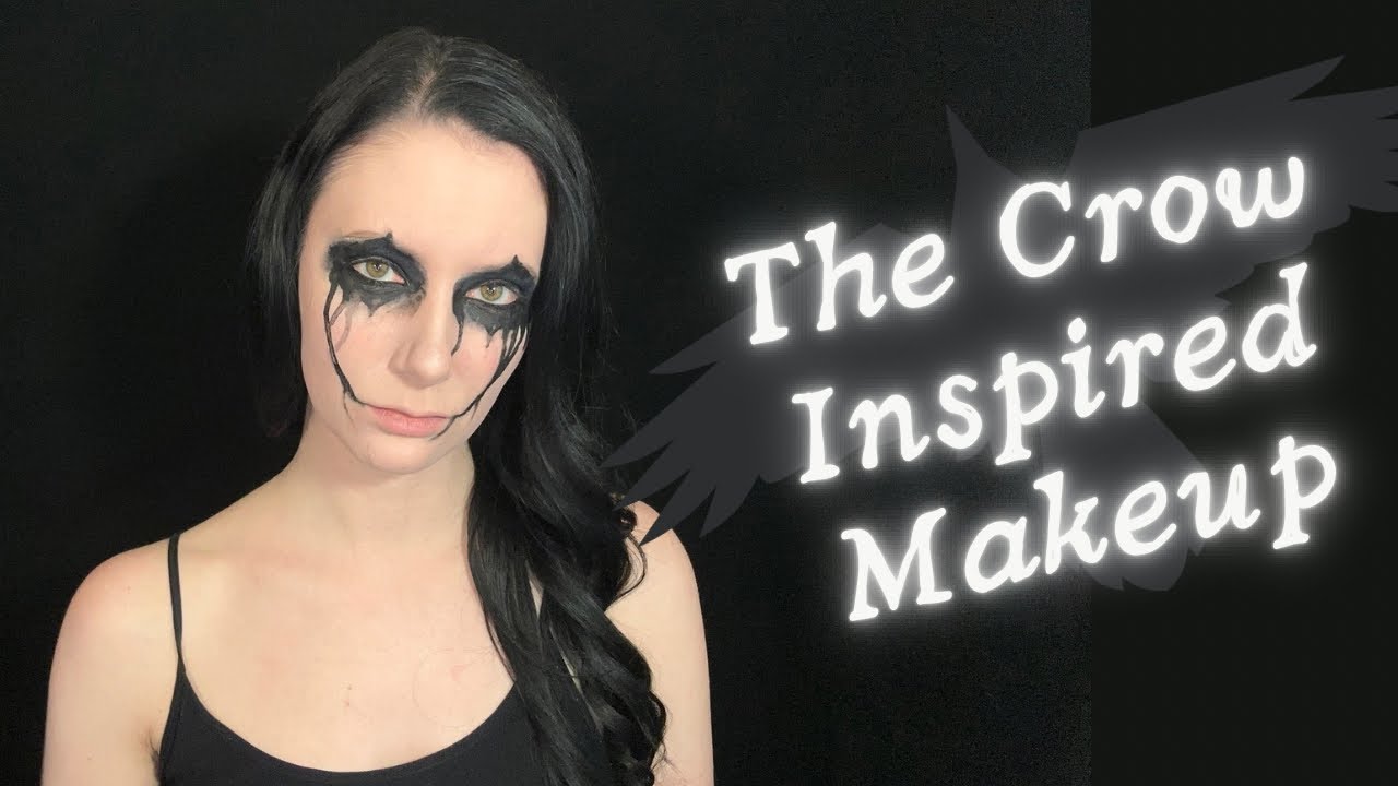 The Crow Eric Draven Crying Black Face Paint Makeup Look Tutorial