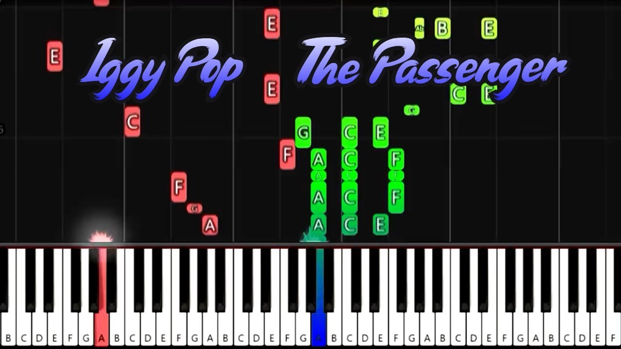 Iggy Pop  -  The Passenger  -  Piano Tutorial