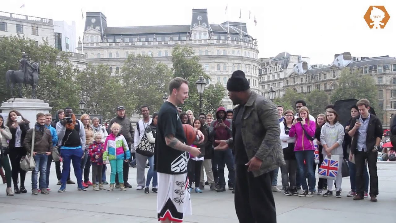 Big Guy Attacks London Street Performer