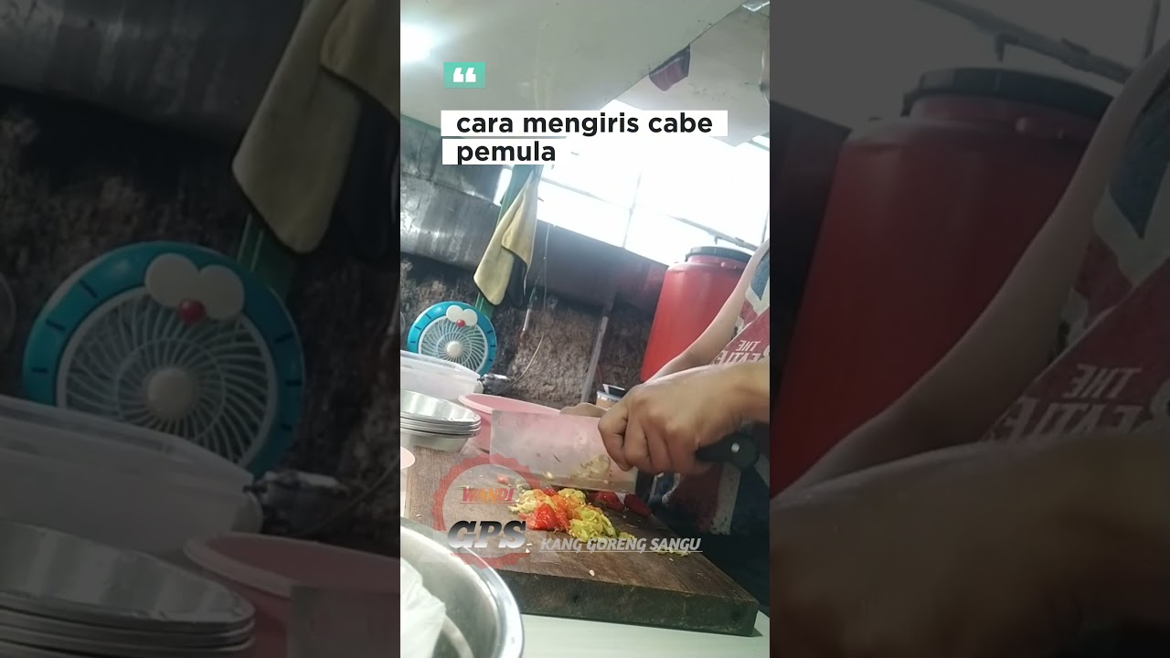 cara mengiris cabe pemula