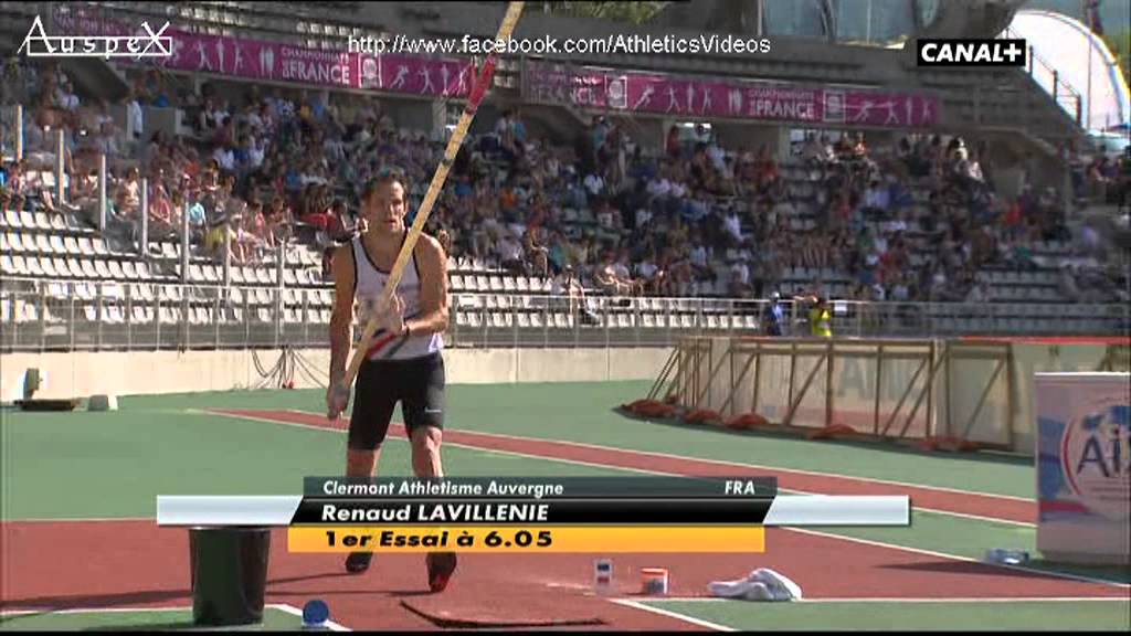 Renaud Lavillenie, easy at 5.95m at french championships 2013