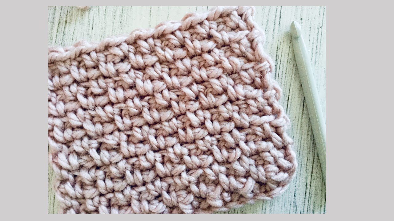 Puntada a crochet f&aacute;cil y r&aacute;pida: Punto musgo