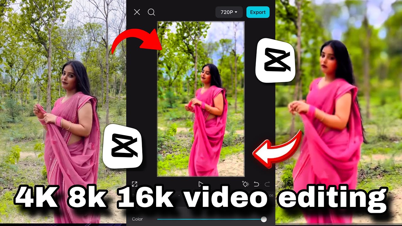 4K 8K 16K HD Video Editing In Capcut |capcut video Editor | video background blur kaise kare capcut
