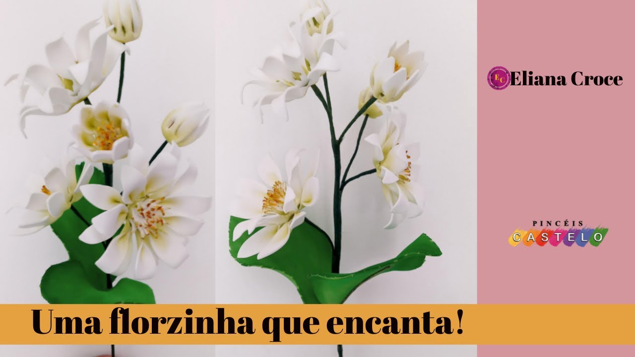 Faça flor para INICIANTES de Eva bem fácil!
