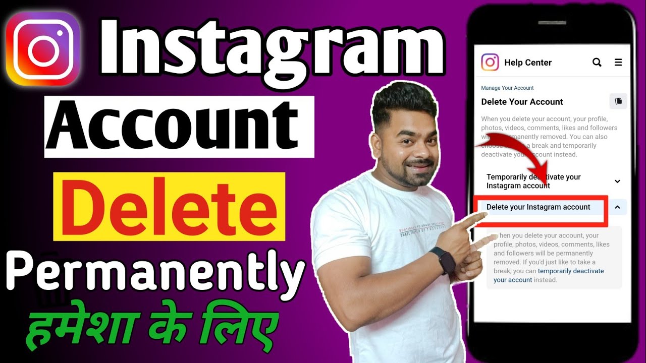 How to delete instagram account permanently 2023 | Instagram account delete kaise kare permanently |