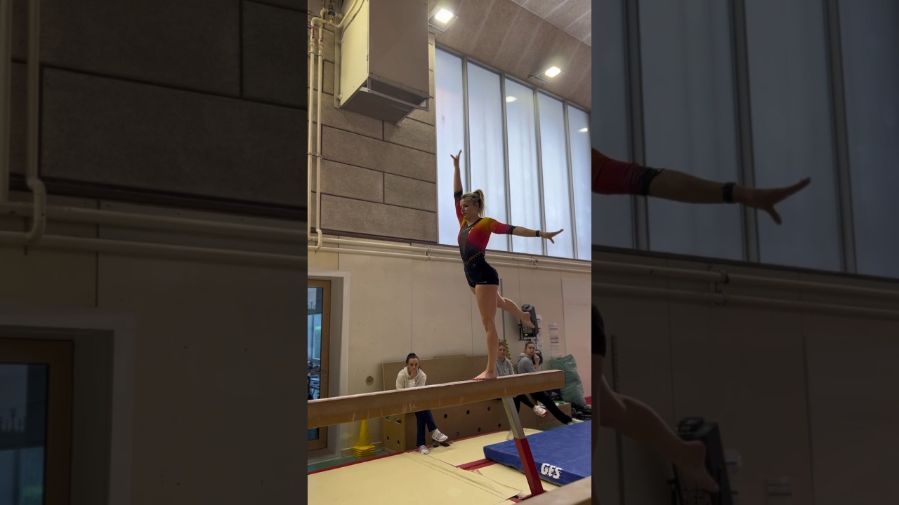 Salto costal & Salto japonnais 🔴🟠🟡 #poutre #salto #costal