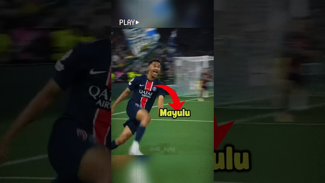 Mayulu&rsquo;s Debut Goal & PSG Lift UCL Trophy! #shorts #football