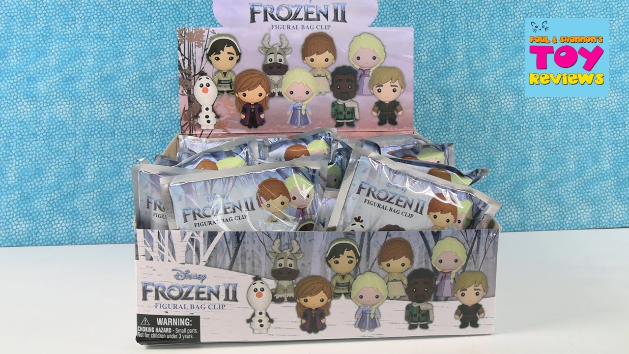 Disney Frozen II 2 Figural Bag Clip Unboxing Blind Bag Review | PSToyReviews