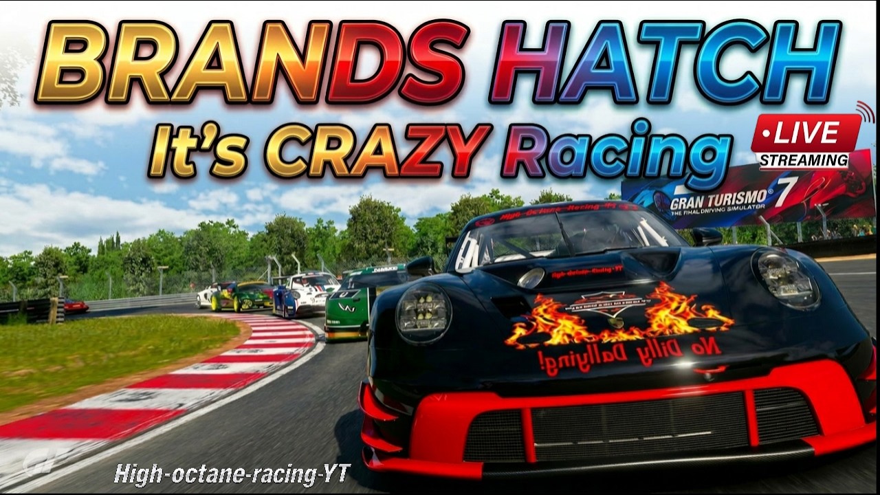 LIVE GT7 at Brands Hatch: CRAZY Racing! #GT7LIVE #GranTurismo7LIVE