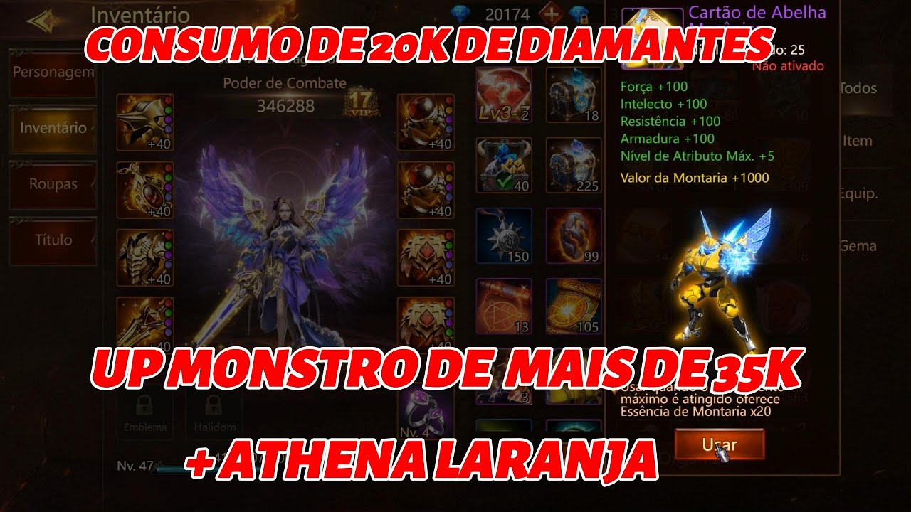 [26] WARTUNE ULTRA 49-, MEGA UP NA ACC DO INSCRITO E FAZENDO ATHENA LARANJA