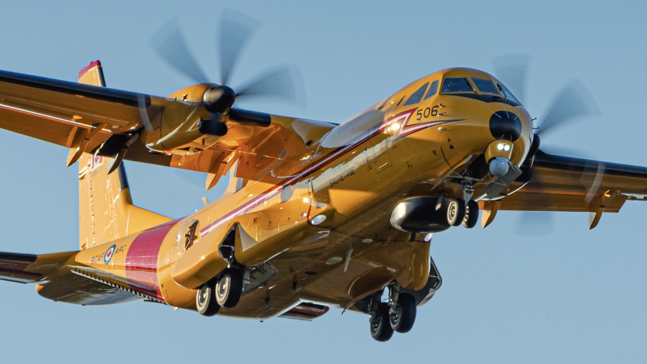 New RCAF CC-295W Kingfisher Delivery Flight, CC-115 & CP-140 at CFB Comox