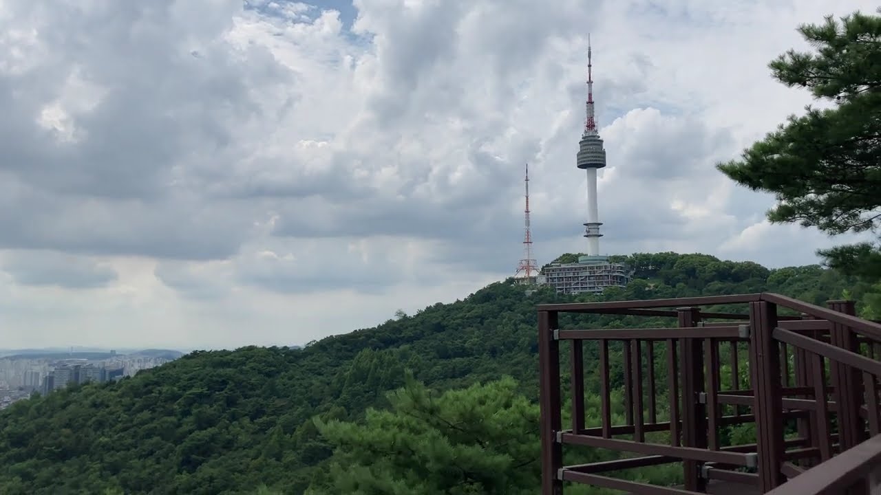 Namsan Seoul Tower and The Panoramic View of The City | Captured From the Mid-level.Observation Deck