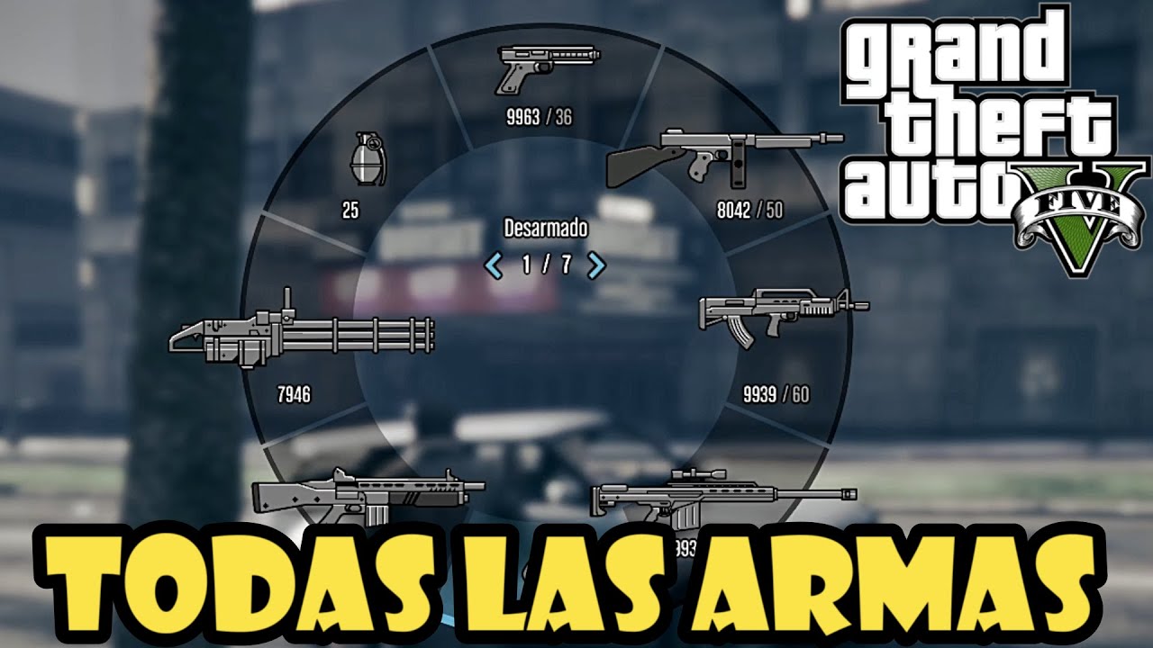 Como tener TODAS las ARMAS en GTA 5 Modo Historia✔️