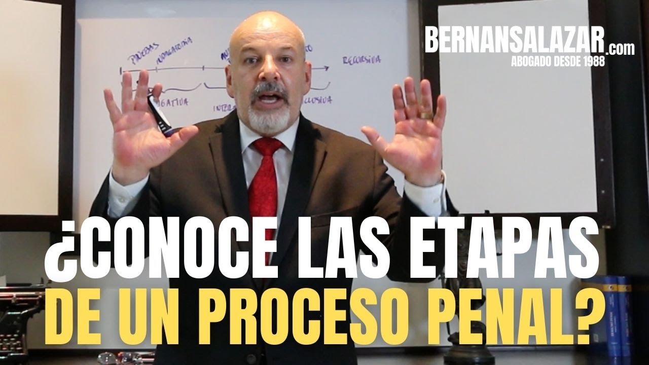 ¿CONOCE LA ETAPAS DE UN PROCESO PENAL?