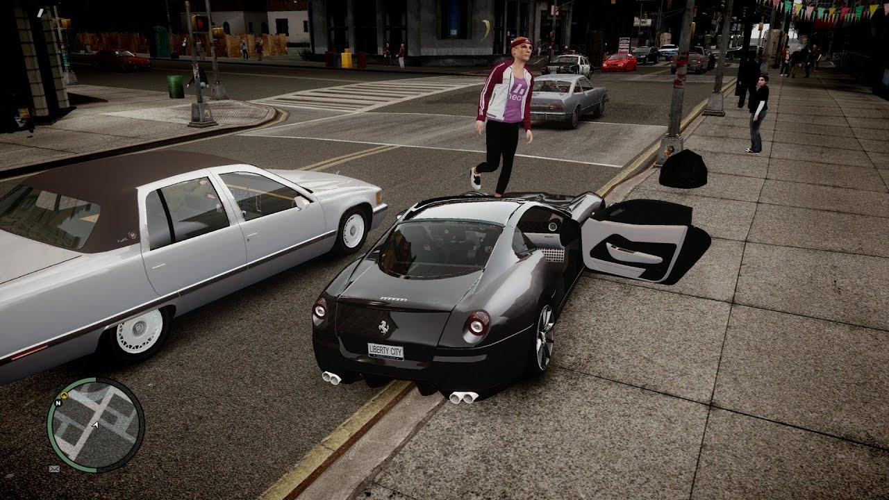 Grand Theft Auto IV / 3840x2160 / Невидимка / Car Pack / Traffic Load / New Textures
