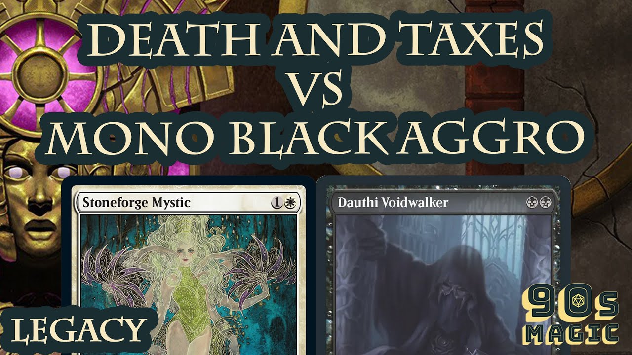 Legacy $2000 Round 3: Death and Taxes vs Mono Black Aggro