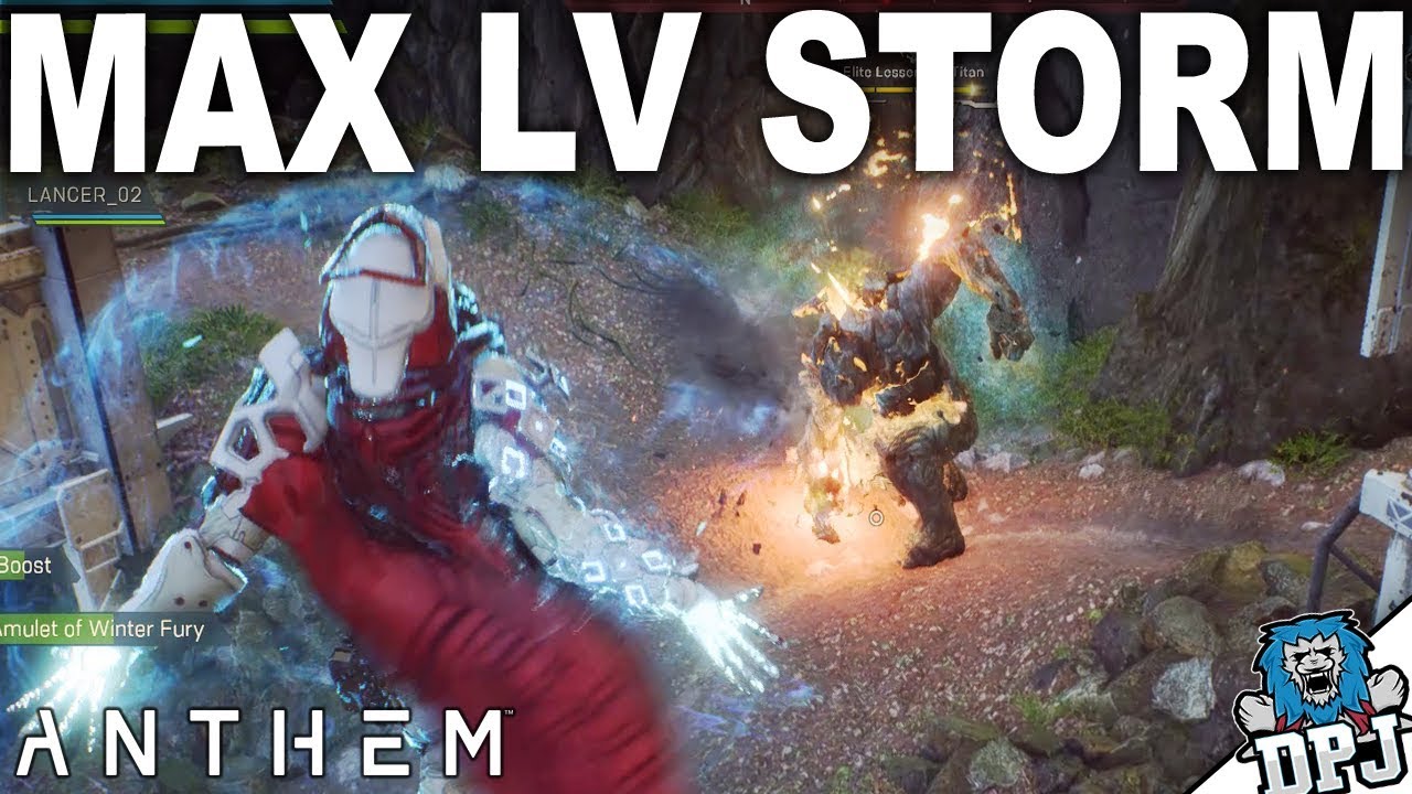 Anthem - Max Level Storm Gameplay & Customization / Setup (Disaster Protocol Contact)