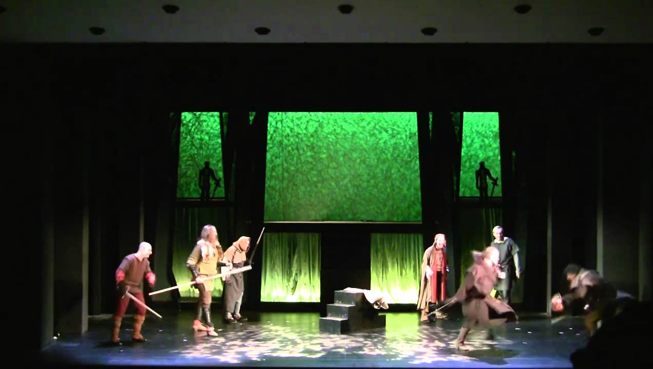 Robin Hood Bruder Tuck Szene im Altonaer Theater Hamburger Theaternacht 2010