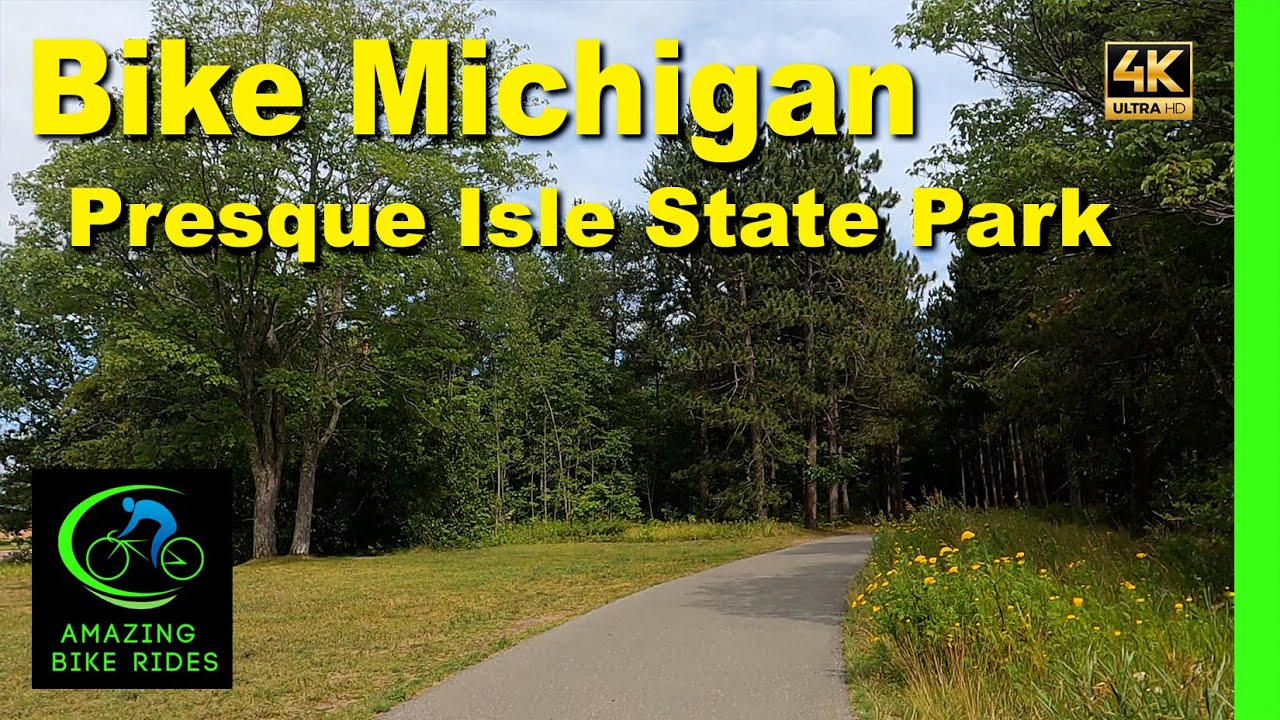 Virtual bike ride to Presque Isle Park in the UP on Lake Superior