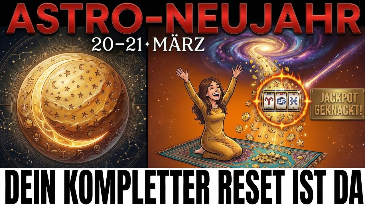 Astro-Neujahr ist MORGEN - Dein Leben: Kompletter Reset (3 Sternzeichen treffen Jackpot)