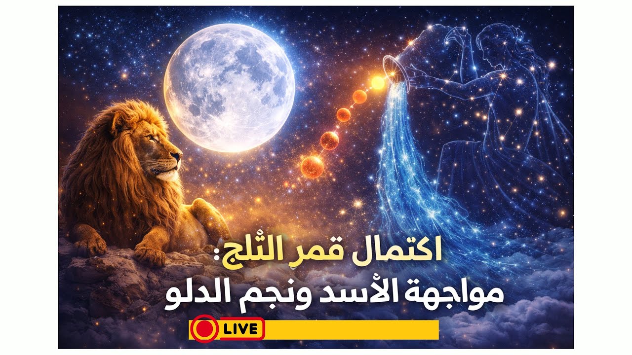 اكتمال قمر الثلج مواجهة الأسد ونجم الدلو