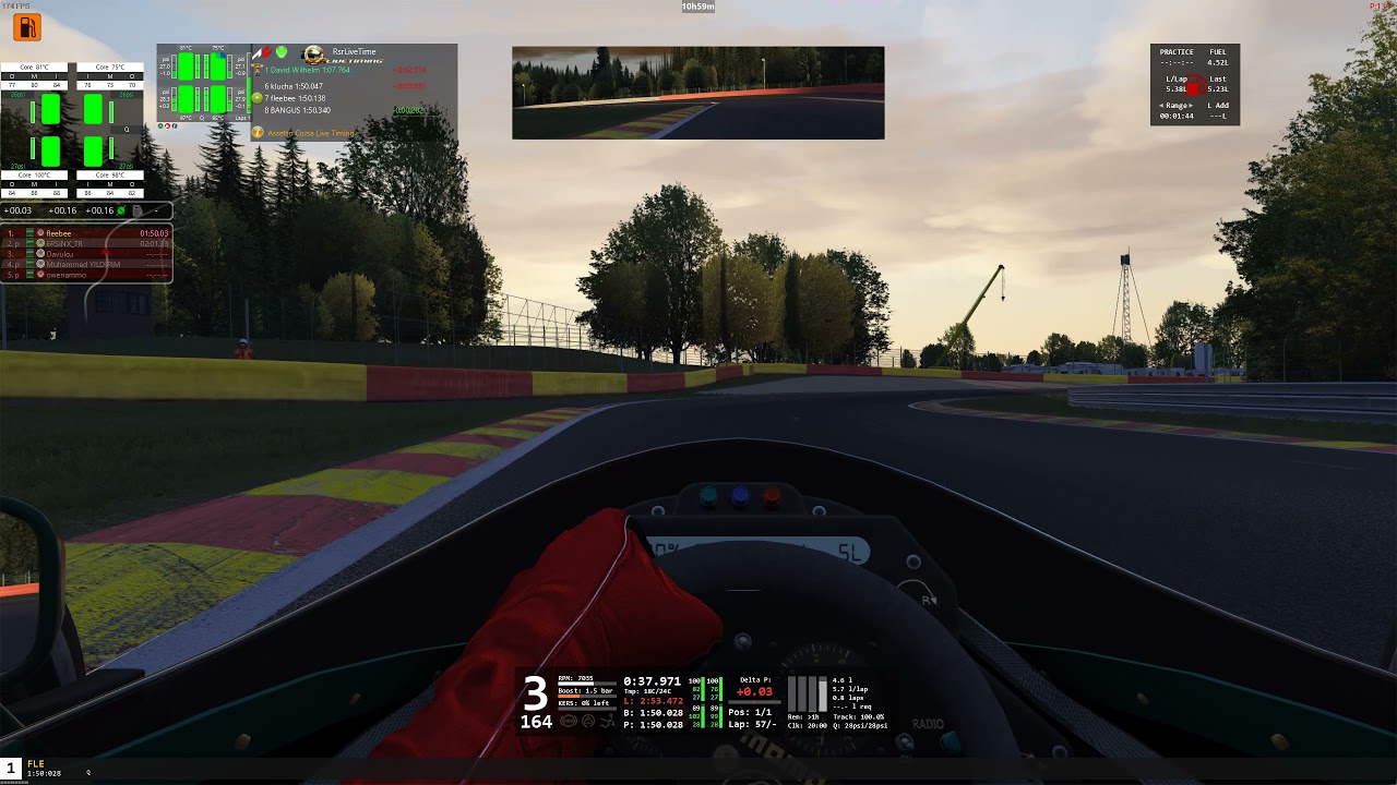 [Assetto Corsa] Lotus 98T at Spa Hotlap