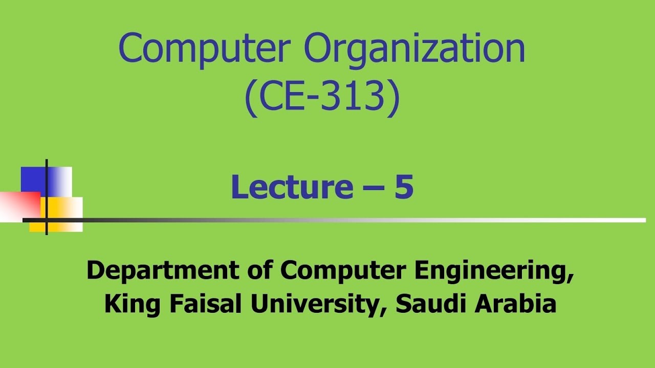 شرح معمارية وتنظيم الحاسبComputer Organization & Architecture Lecture 5 (Arithmetic Microoperations)