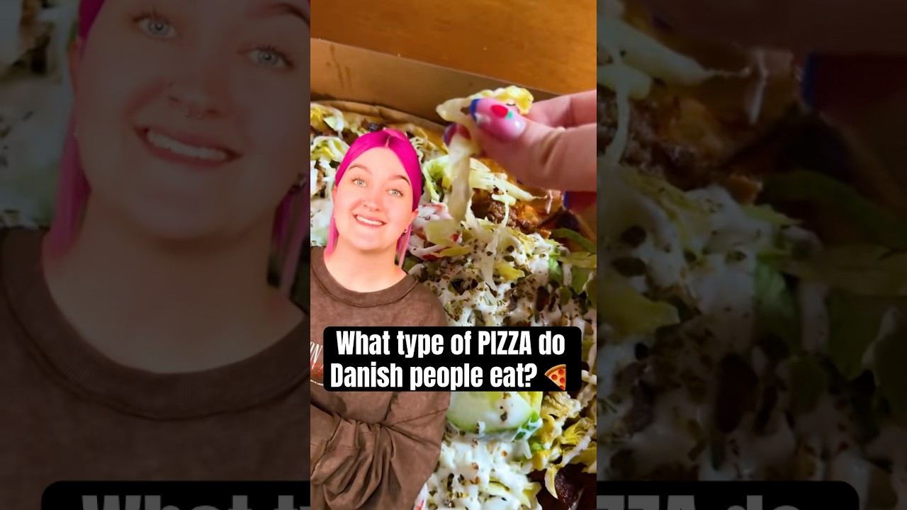 What type of PIZZA do Danish people eat? 🍕 #denmark #pizza #culture