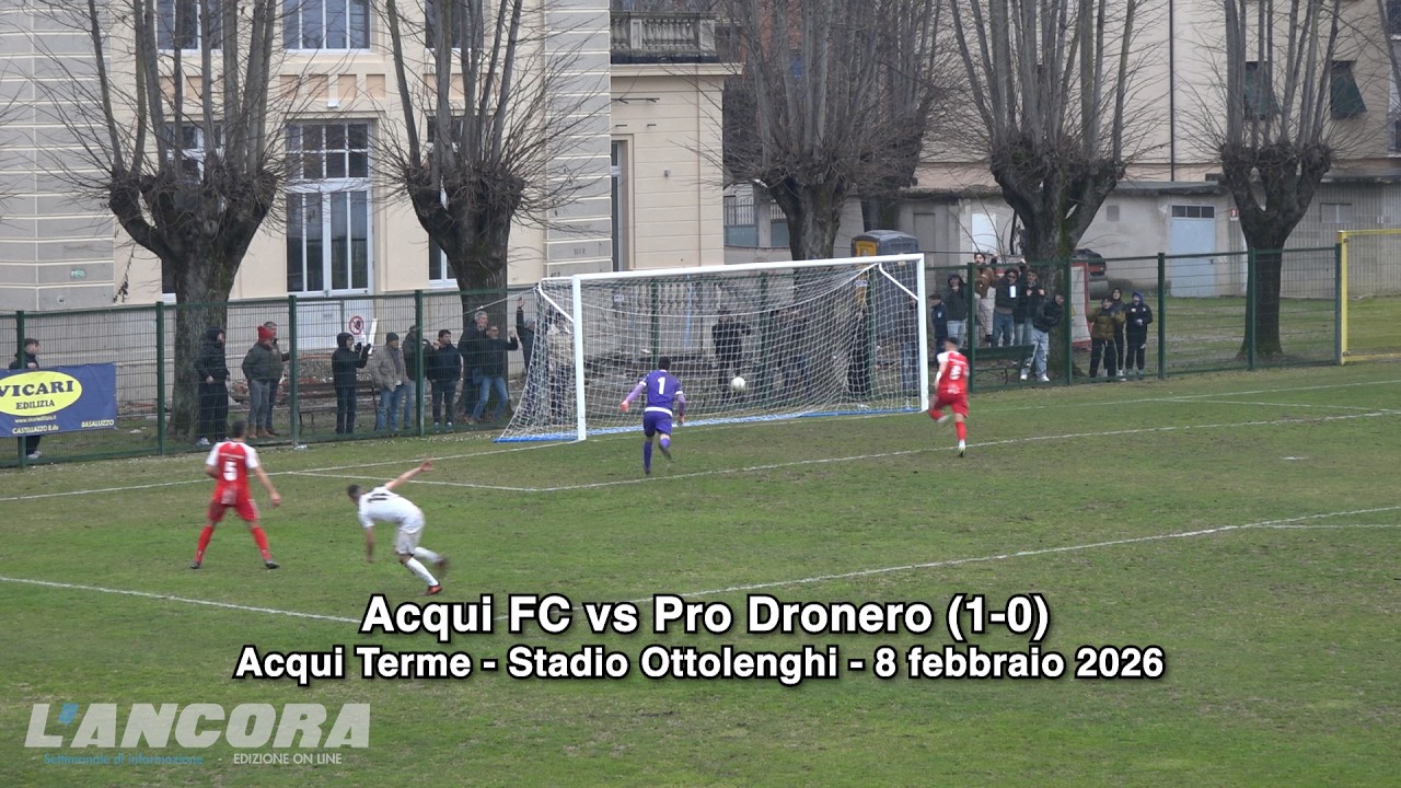 Acqui–Pro Dronero 1-0 | Gol decisivo nel finale all’Ottolenghi