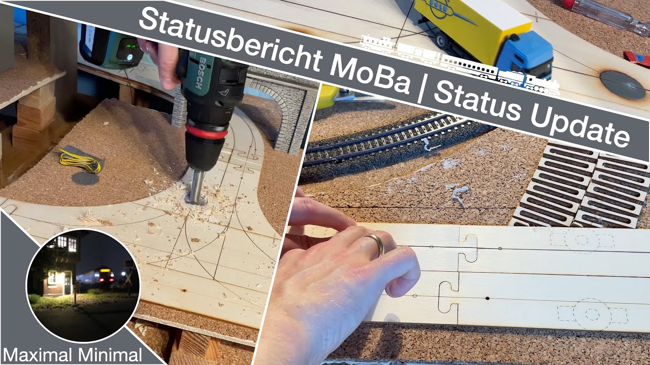 Statusbericht MoBa - Car System Ausbau: Abzweigungen & Fahrdraht auf dem Neubauteil 🚗🛠️
