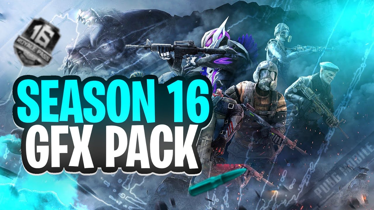 PUBG Mobile Season 16 Graphics Pack | Season 16  GFX Pack | 100+ Baground With Png | KAI LON.