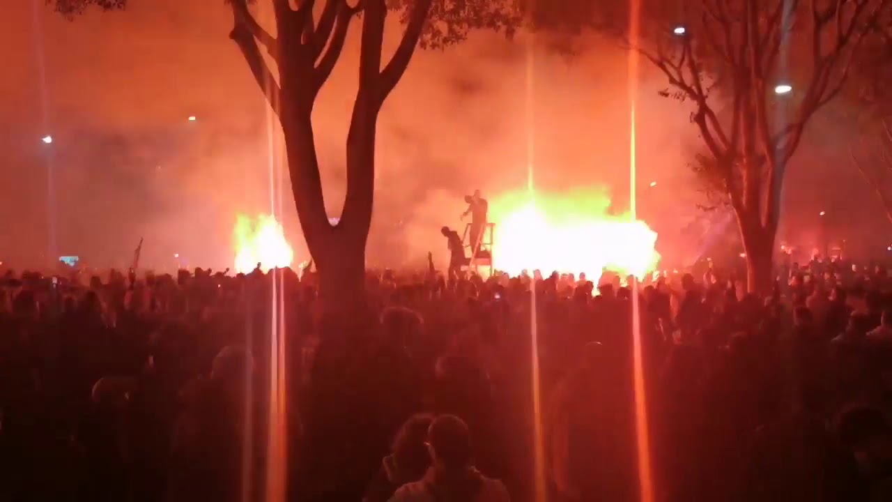OM Lyon (2-1) 2019 cortege ultras marseille