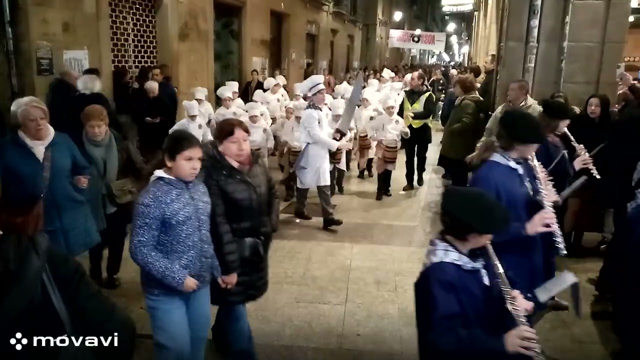 San Sebastián - Donostia. Tamborrada txiki de la Sdad. Gaztelubide.19.1.26