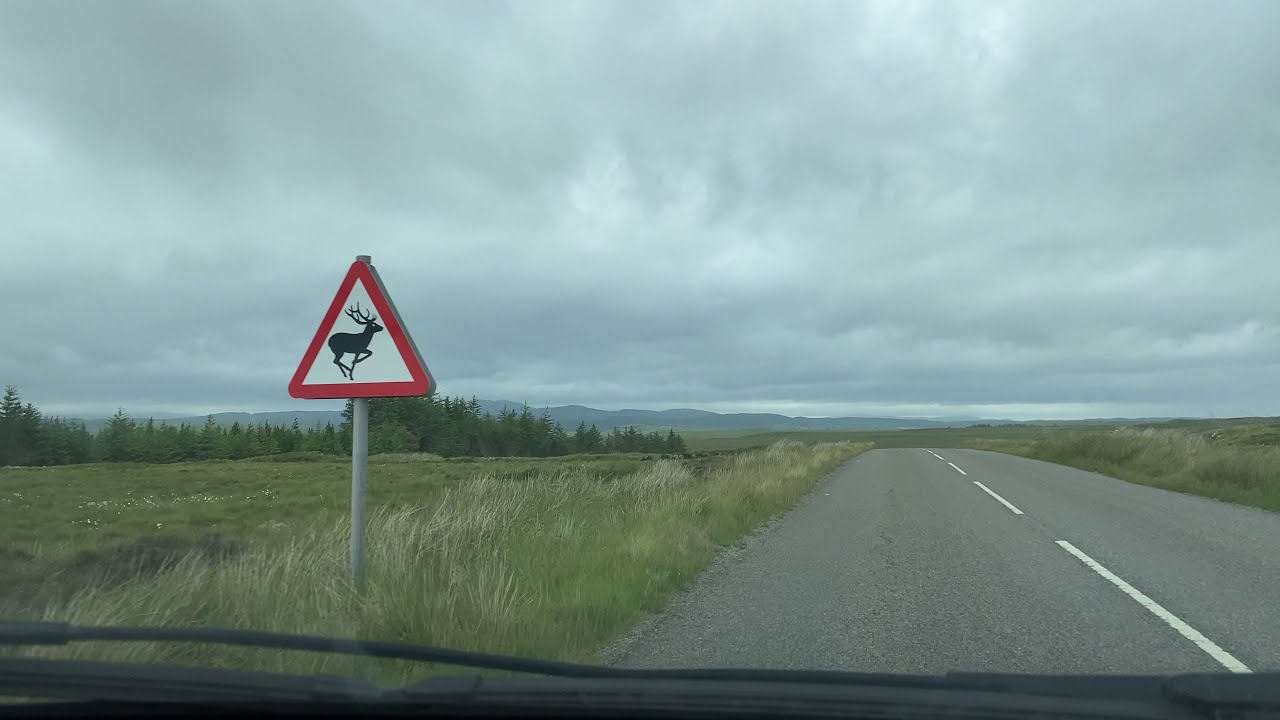 Driving in the Outer Hebrides - Stornoway to Callanish, Isle of Lewis - July 2021