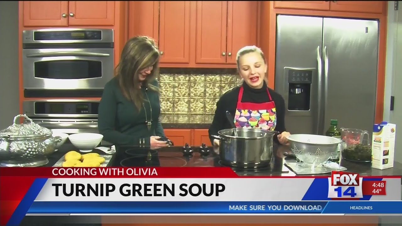 Cooking with Olivia: Turnip Green Soup