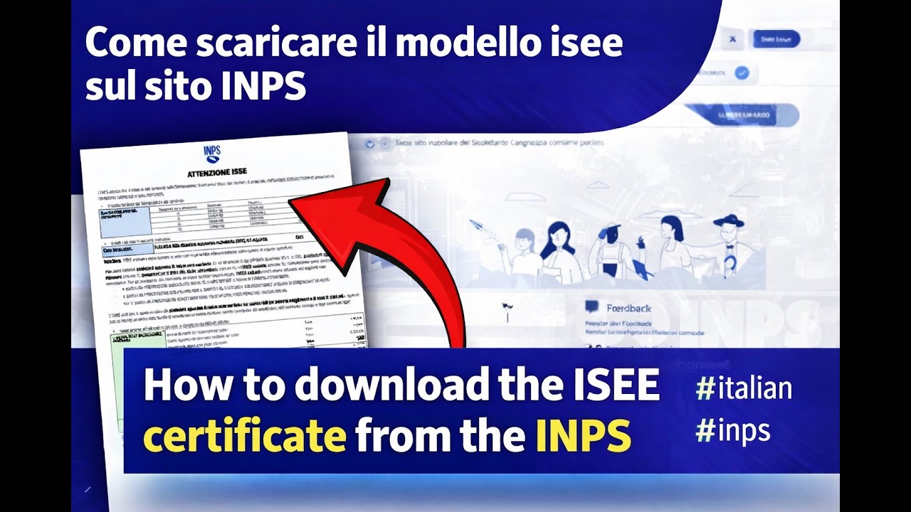 Как скачать форму ISEE с сайта INPS | Как скачать сертификат ISEE