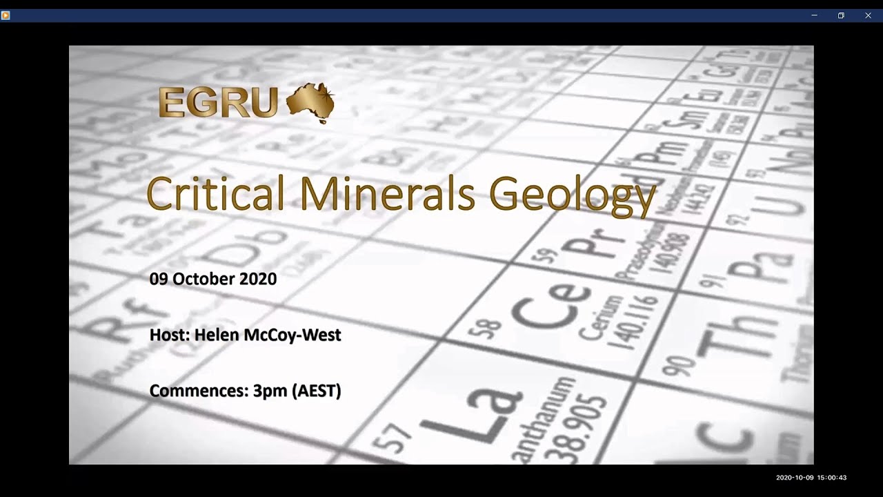 Critical Minerals Geology
