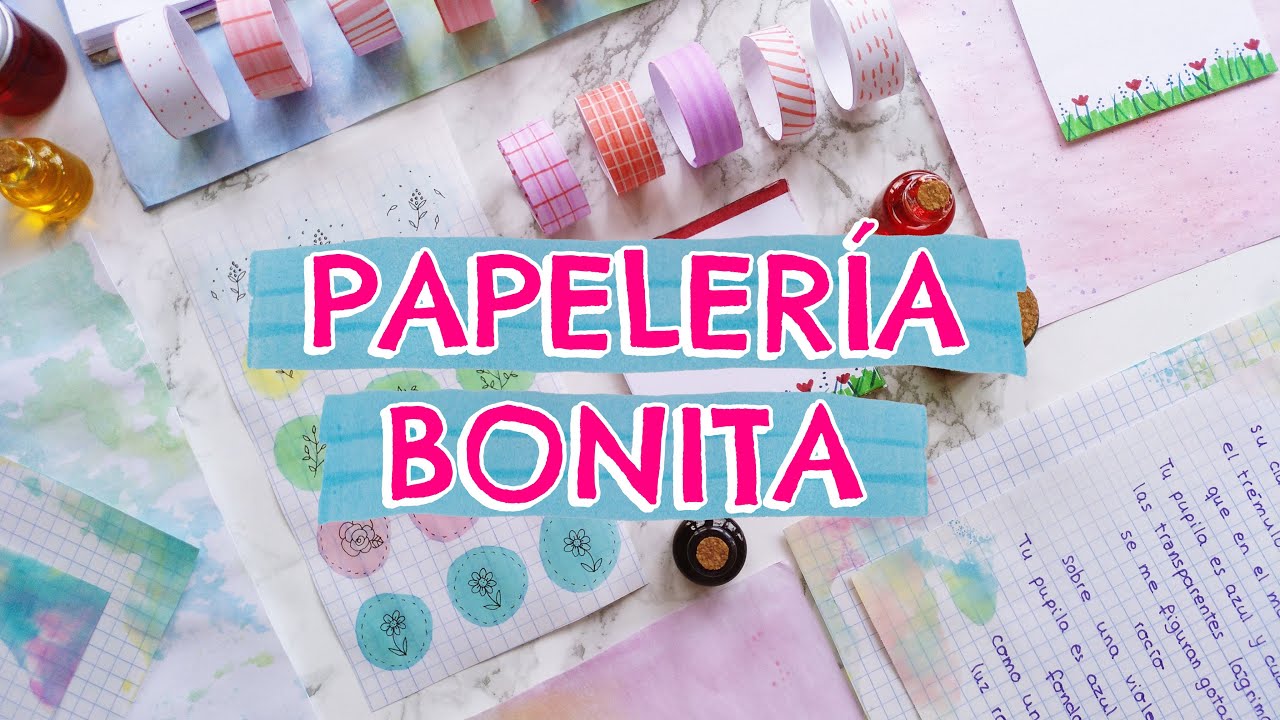 DISEÑO MI PROPIA PAPELERÍA CASERA (2) 🌜 MANUALIDADES FÁCILES🌛 STICKERS, HOJAS DE COLORES y más