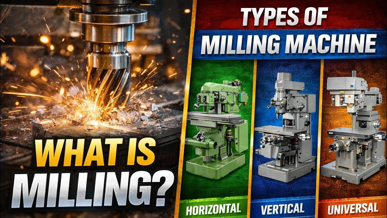 Milling Process Explained | What is Milling & Types of Milling Machine
