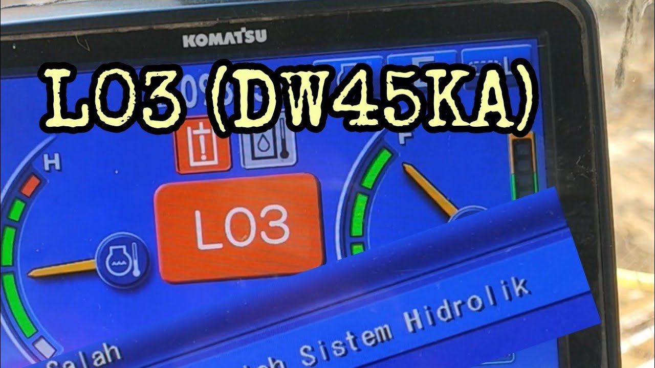 Komatsu PC200-8M0 L03 DW45KA, apa yang eror???