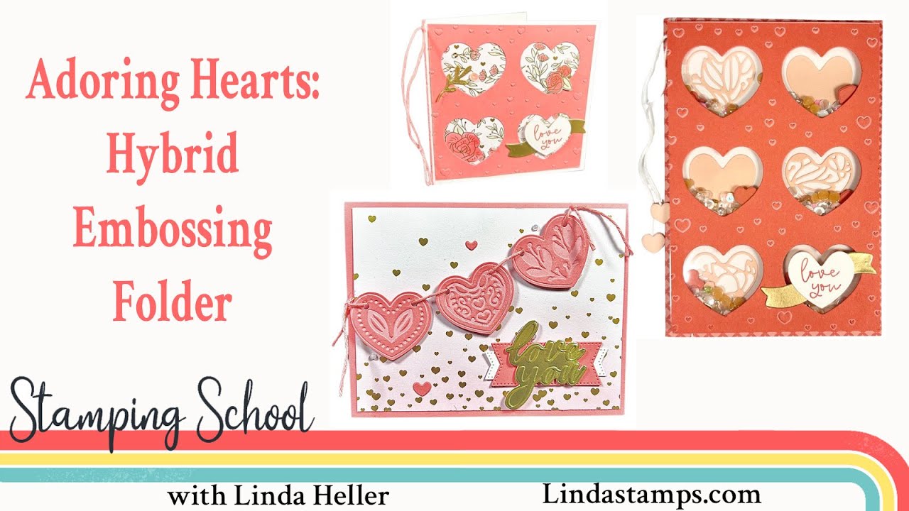 Adoring Hearts Hybrid Embossing Folder