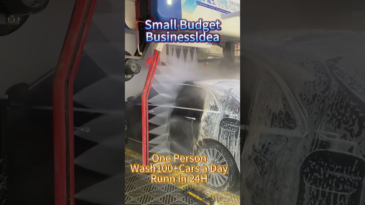 Contactless car wash with 24-hour efficiency#carwash  #carwashing