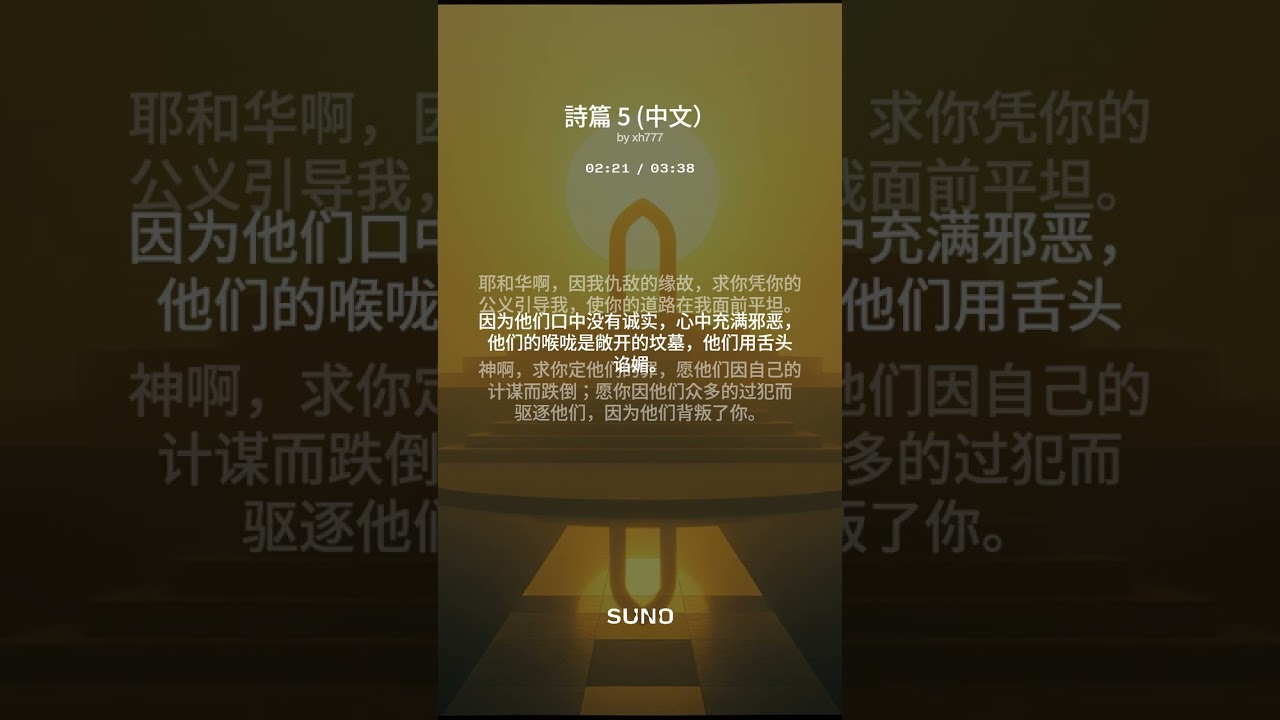 詩篇 5（全中文）