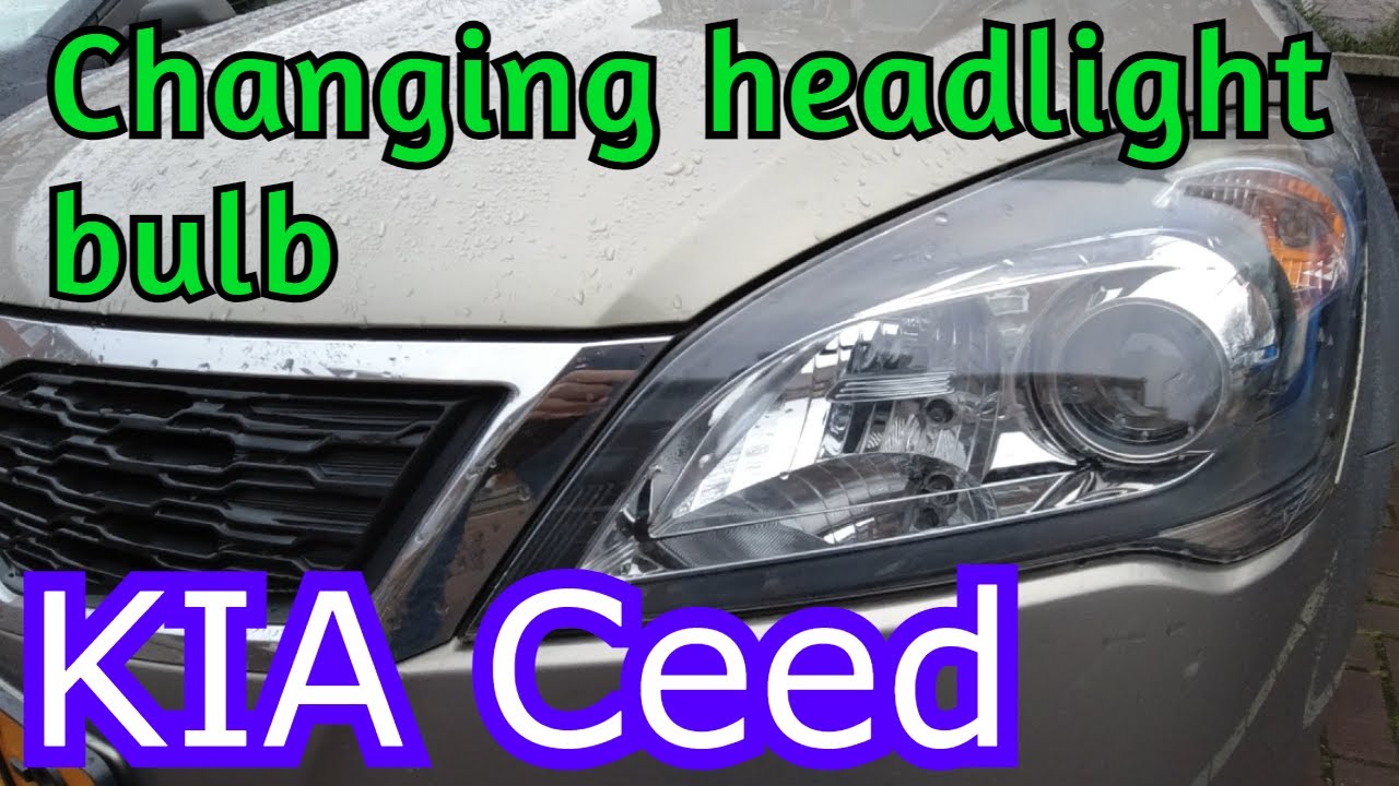 How to replace headlight bulb on your KIA Ceed